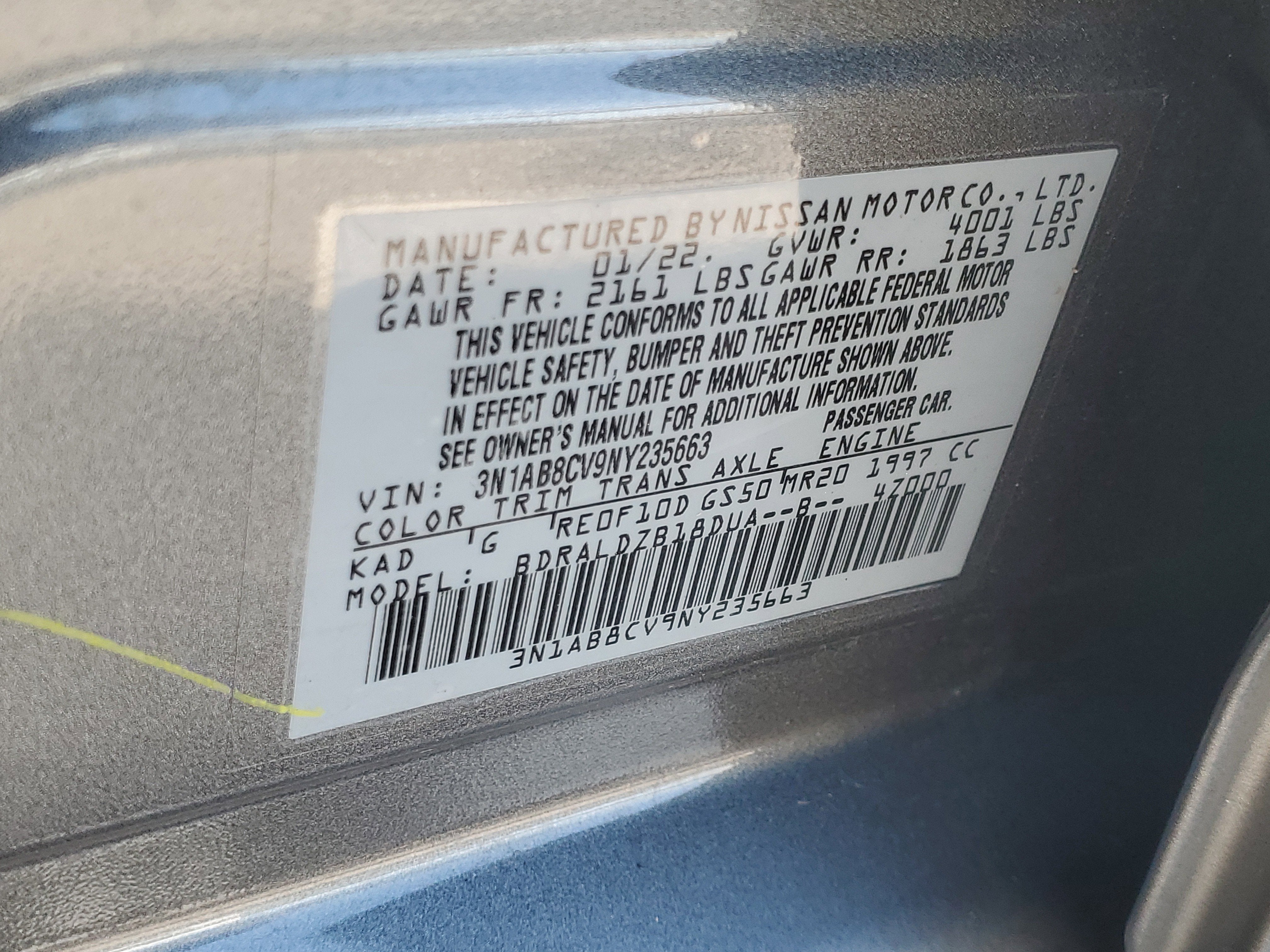 2022 Nissan Sentra SV