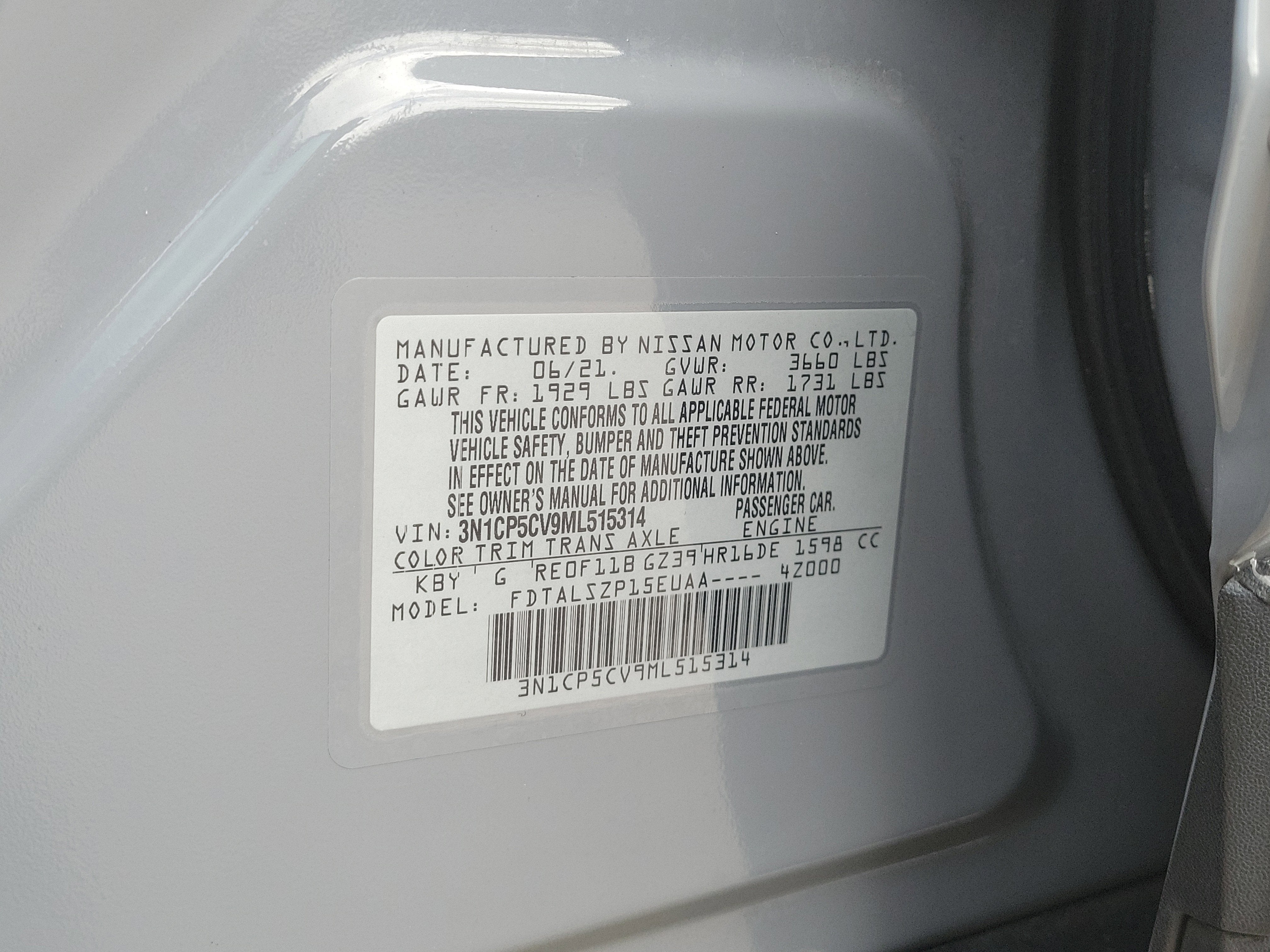 2021 Nissan Kicks SV
