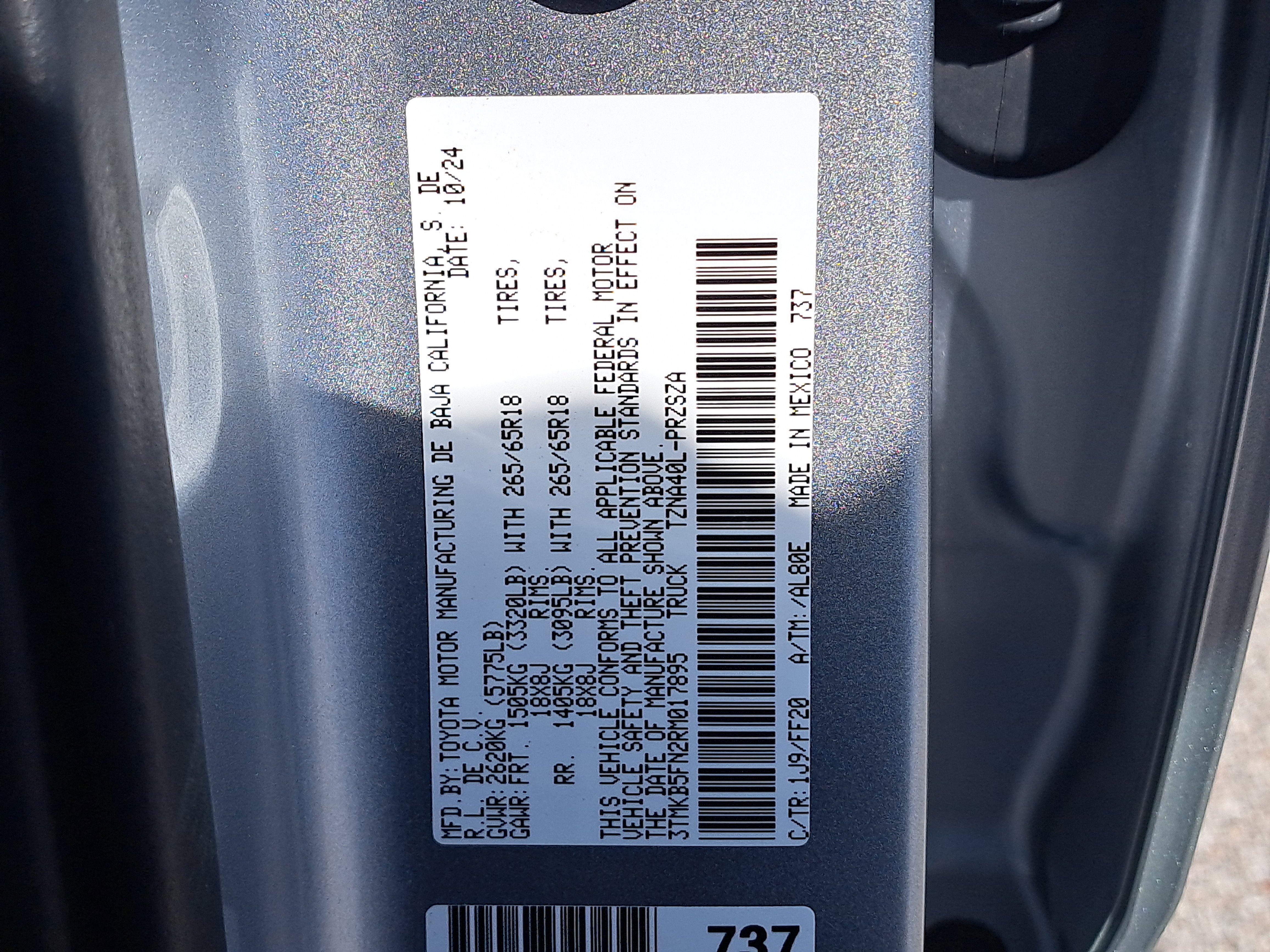 2024 Toyota Tacoma 2WD SR5