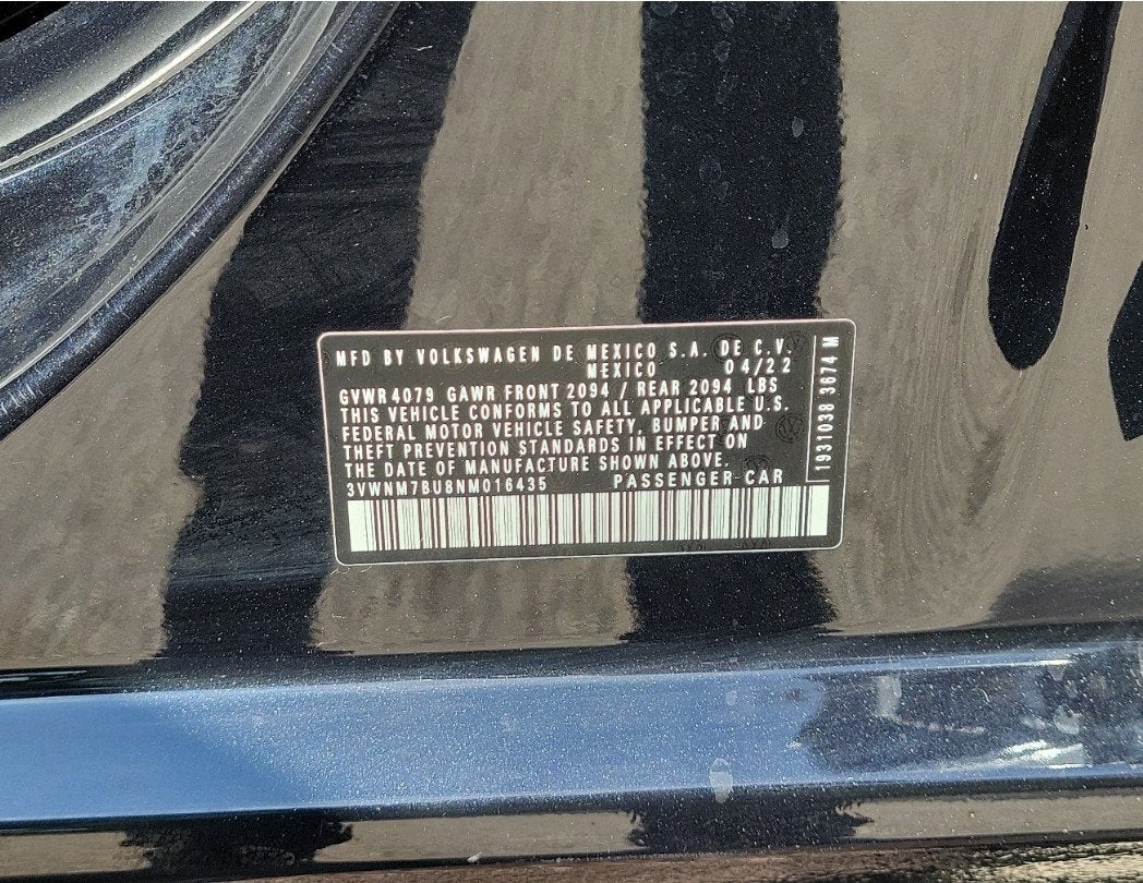 2022 Volkswagen Jetta S