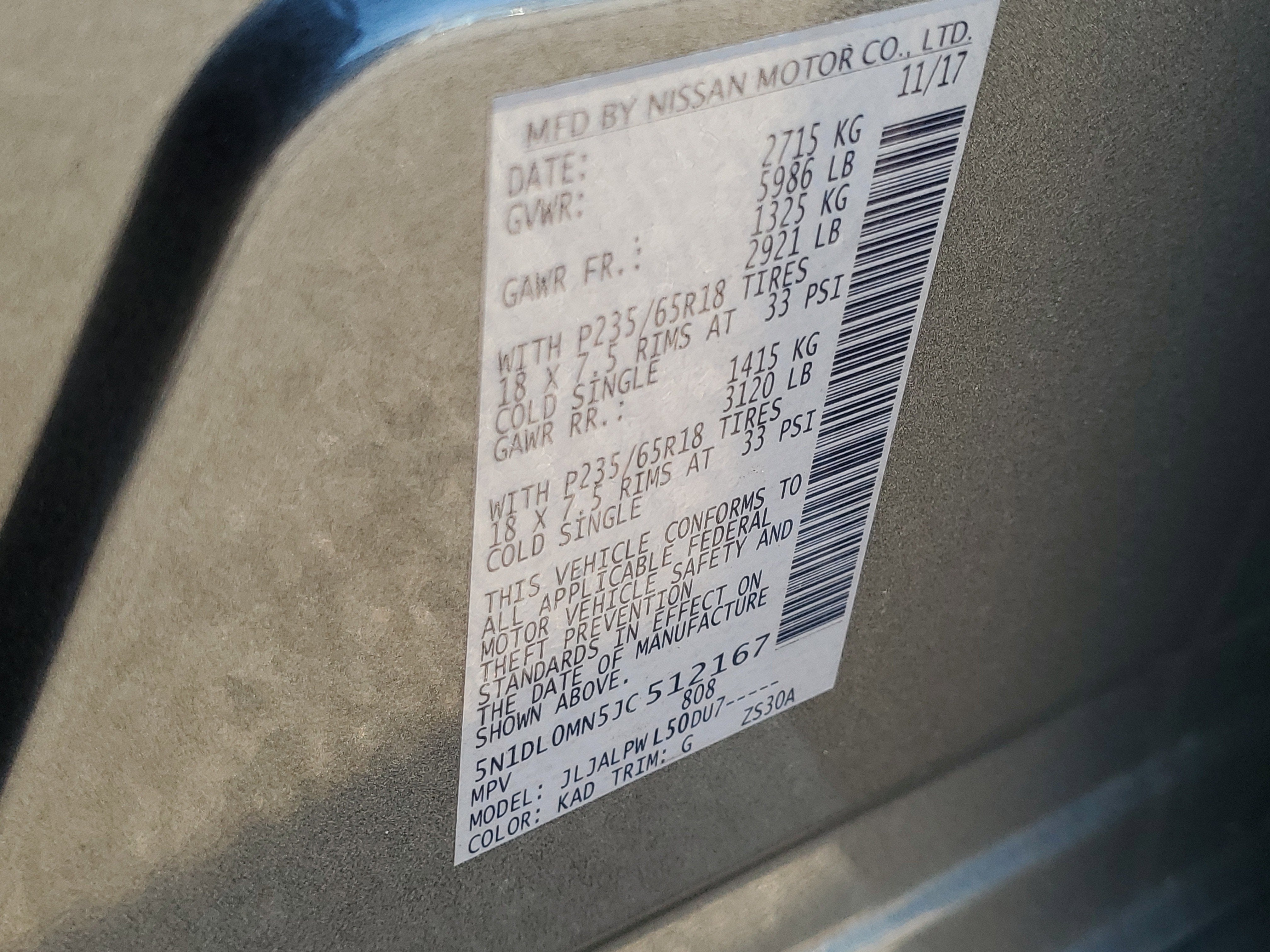 2018 INFINITI QX60 Base