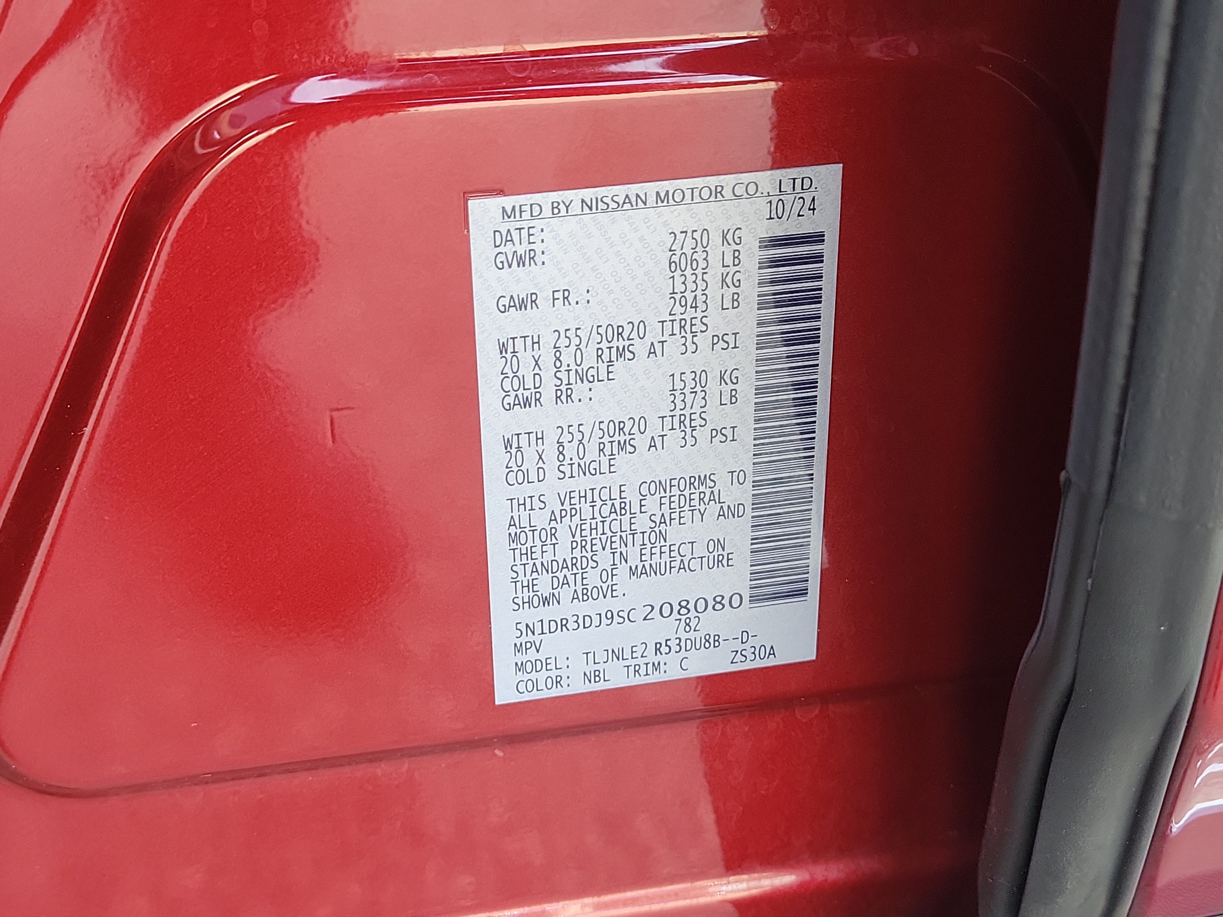 2025 Nissan Pathfinder Platinum
