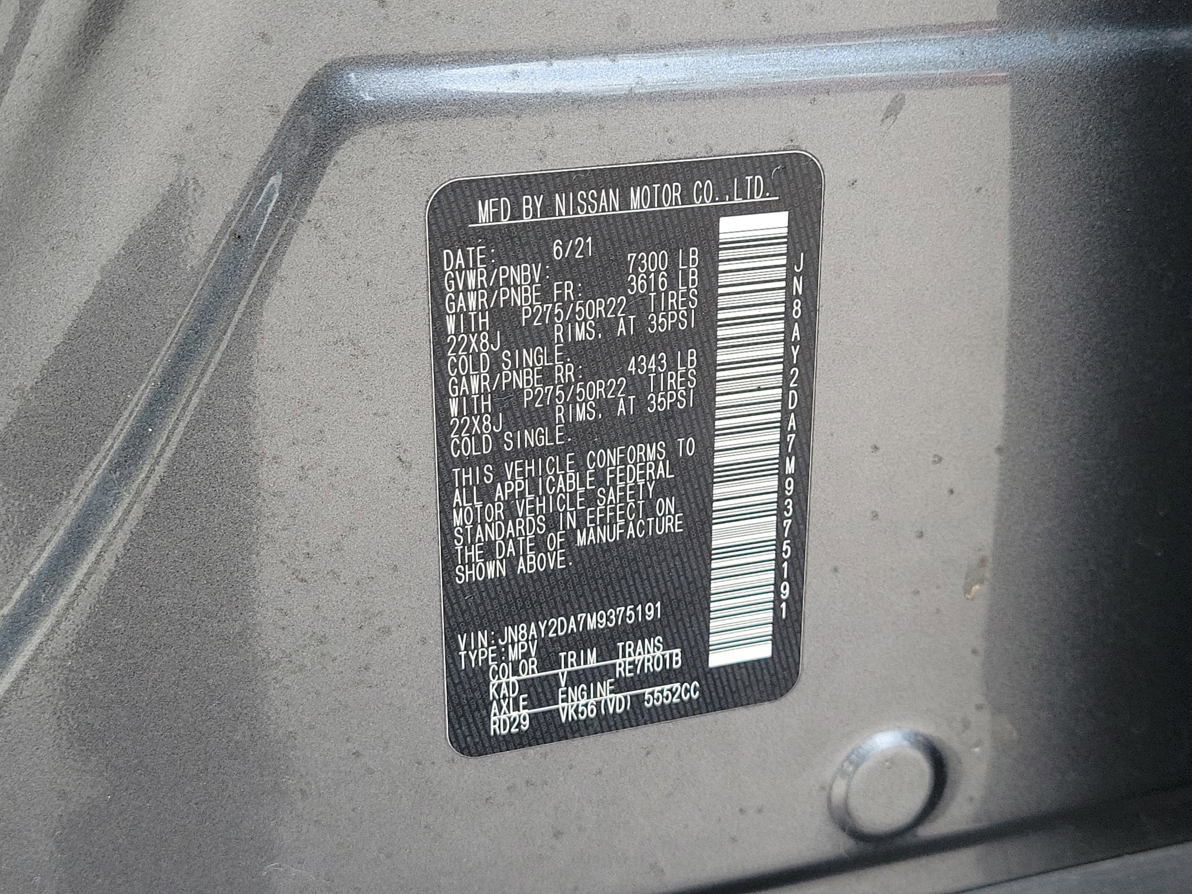 2021 Nissan Armada Platinum