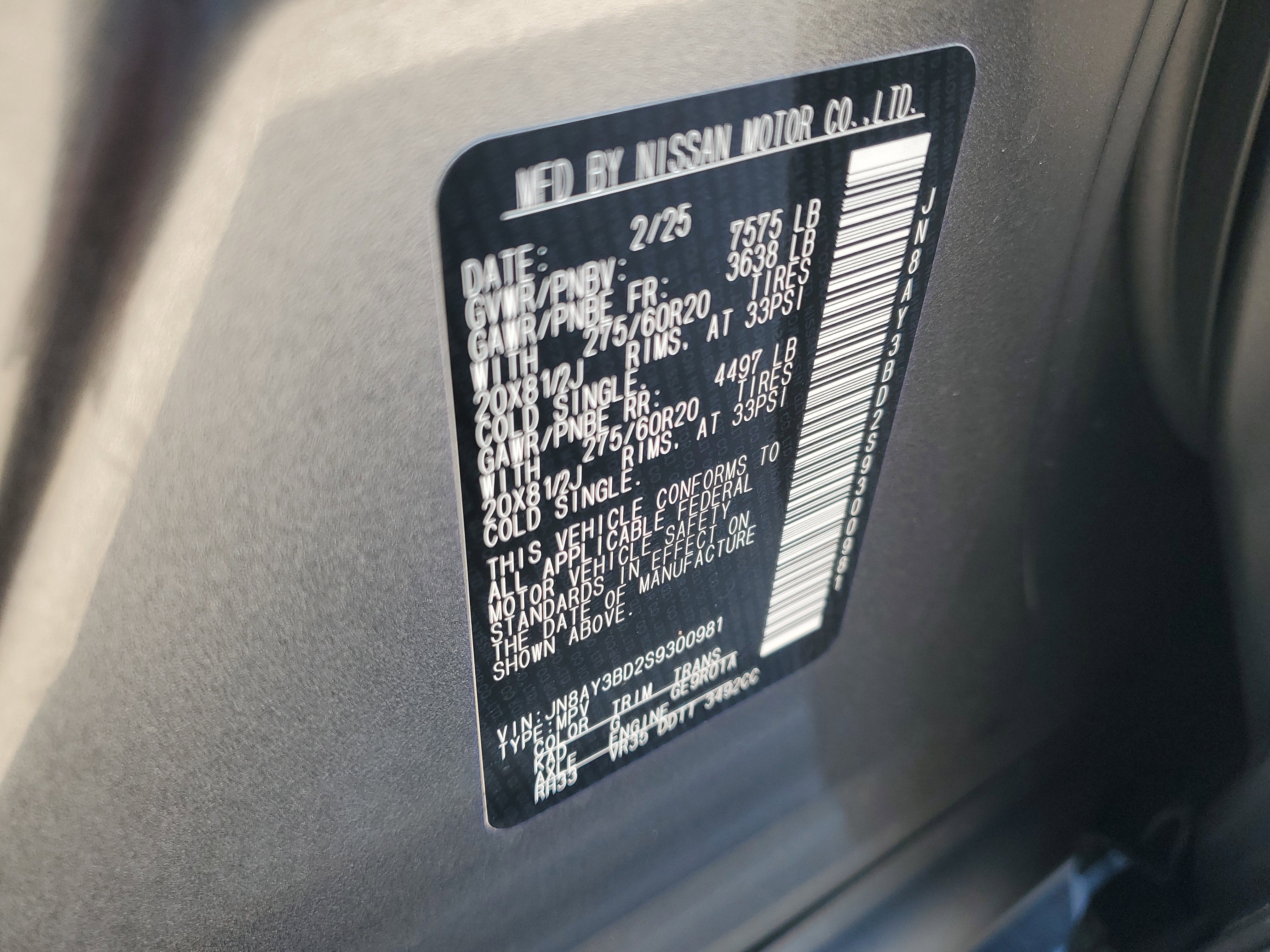 2025 Nissan Armada SL