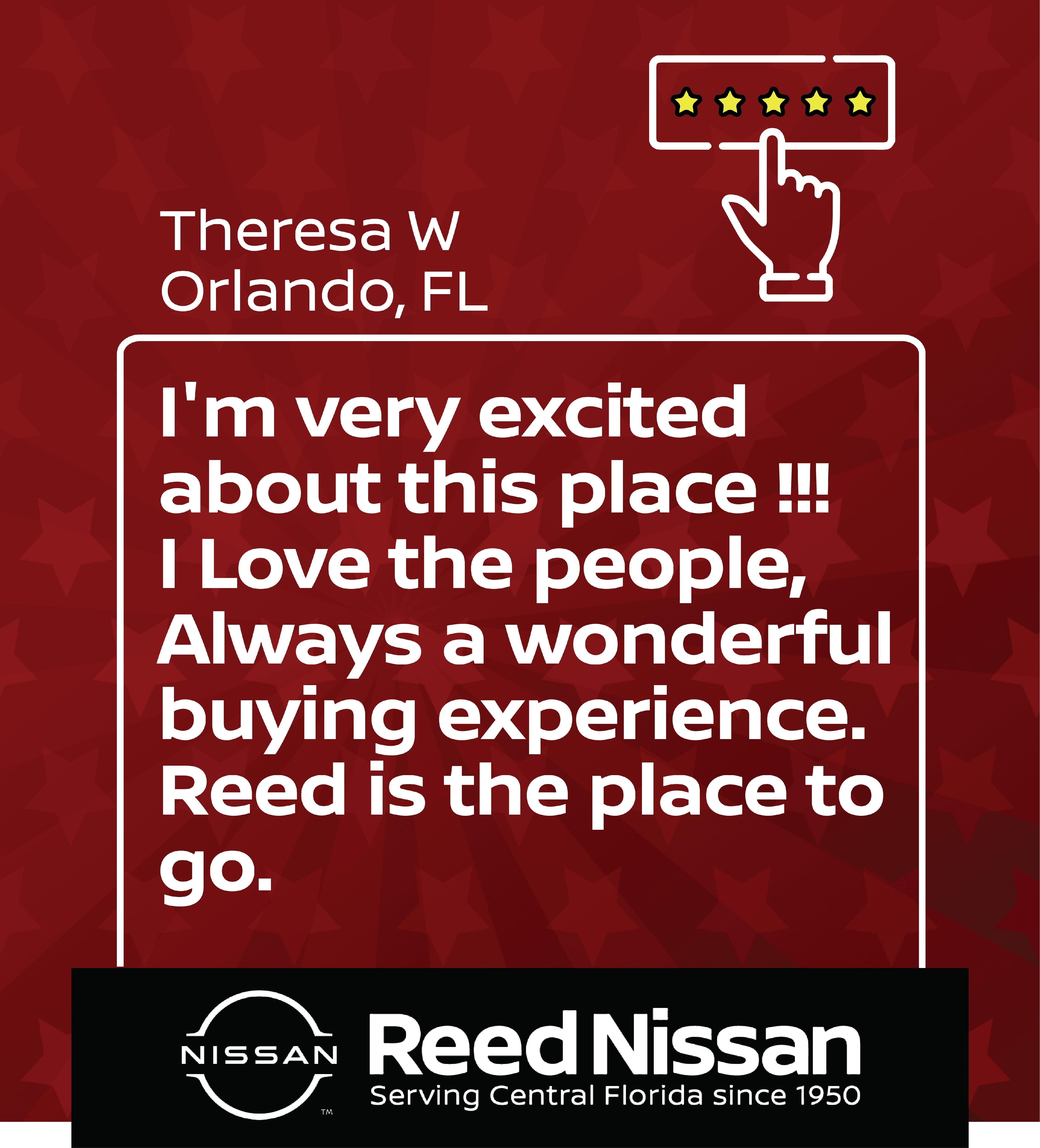 customer review at Reed Nissan Orlando